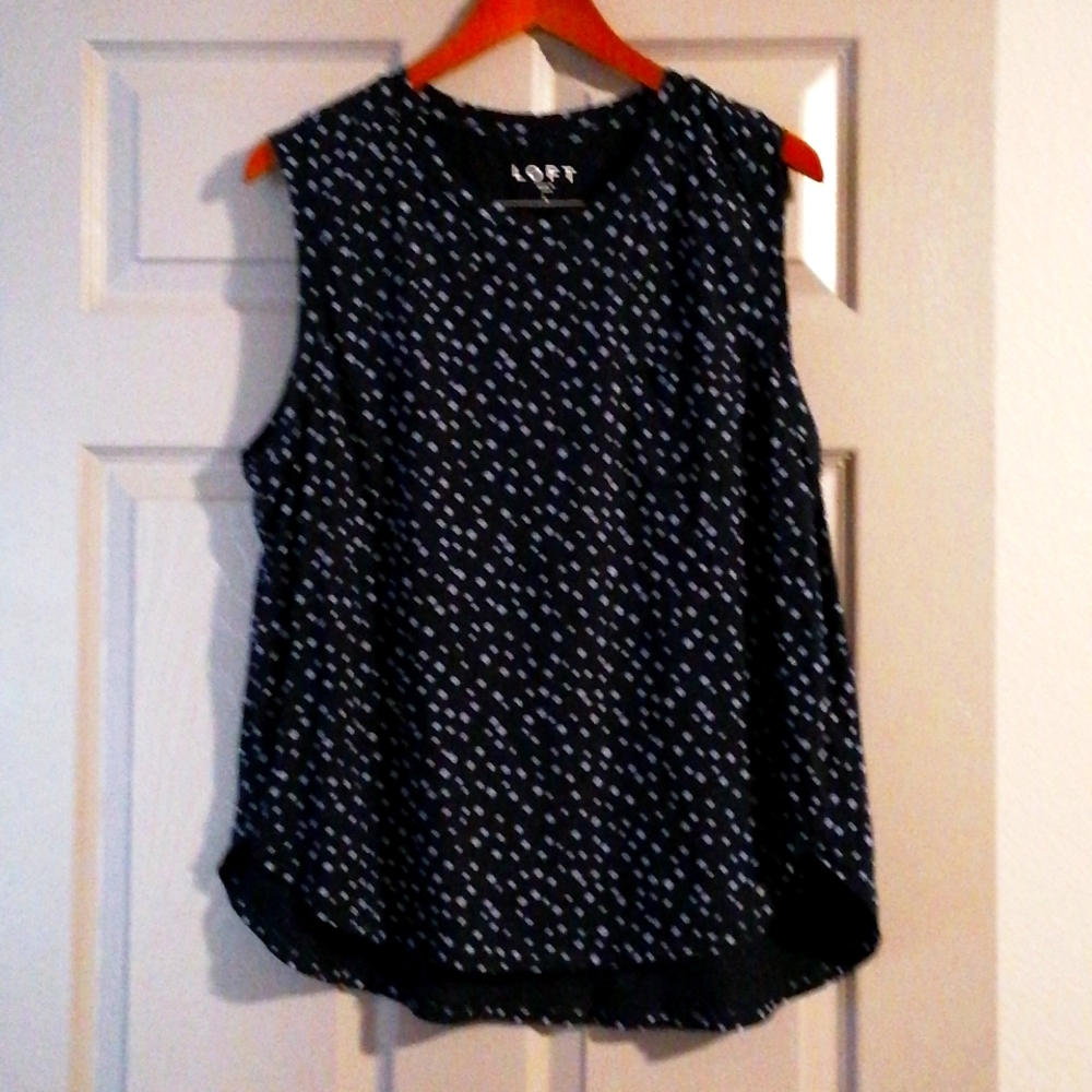 Loft sleeveless shell top
